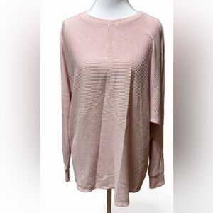 Striped Pink Women's Sweater